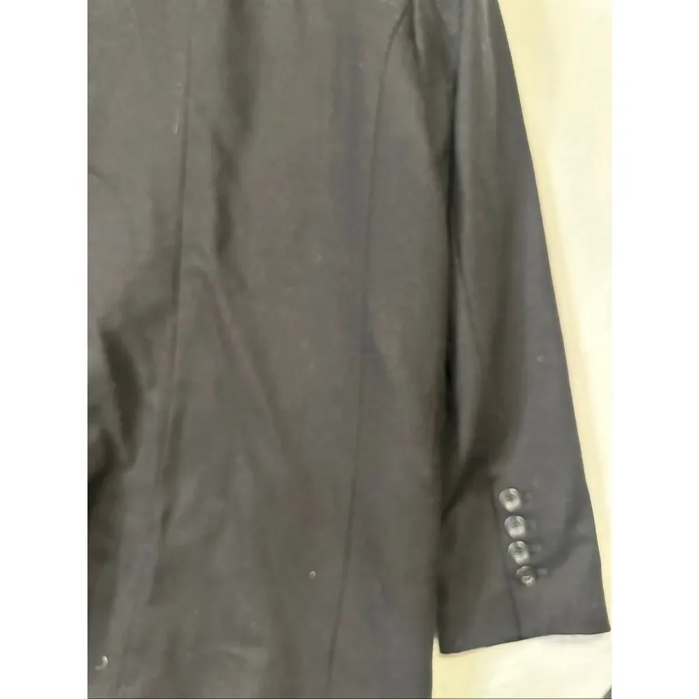EQUIPMENT Depuis 1976 Women's Black Blazer Wool Oversized Black Jacket, Size 8 M